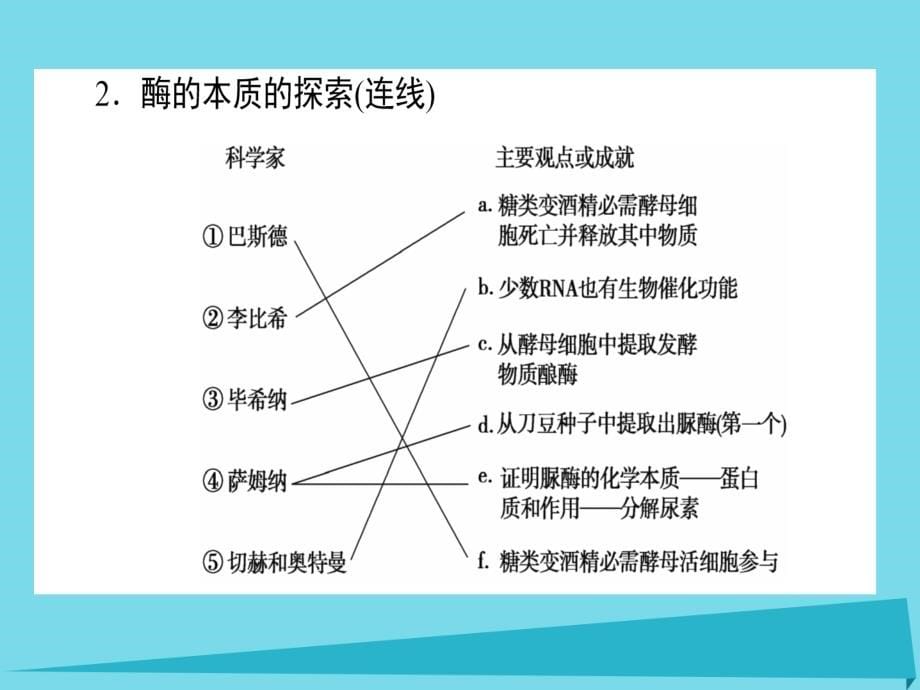 2018高考生物一轮复习构想第三单元细胞的能量供应和利用基础落实案1与代谢相关的两类重要物质--酶与atp课件_第5页