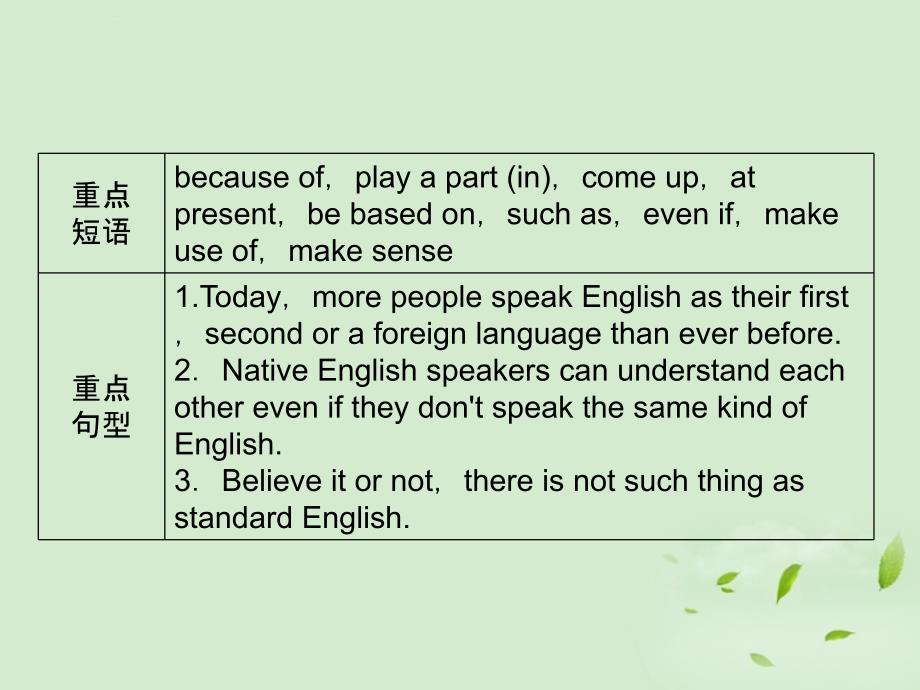 2012高考英语-unit2《english-around-the-world》知识与要点课件-新人教版必修1_第3页