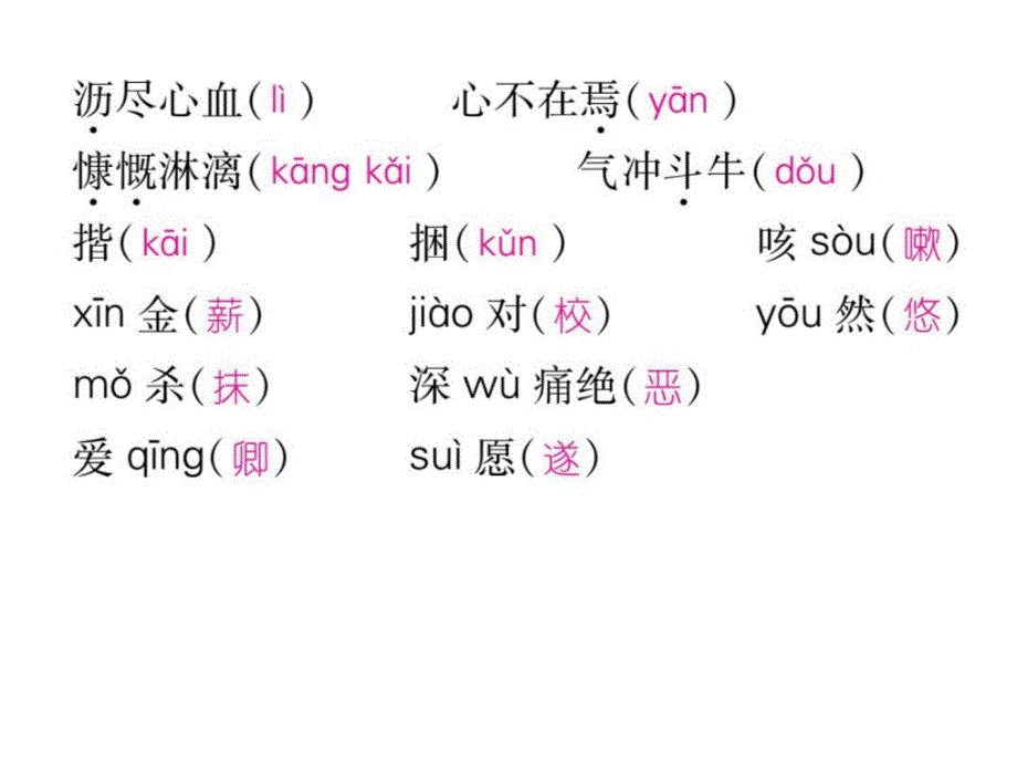 2017年七年级语文下册人教版专题一拼音与汉字共21_第3页