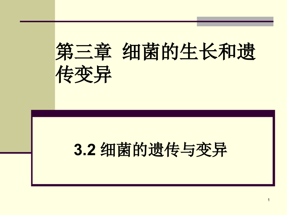 细菌的生长和遗传变异_2_第1页