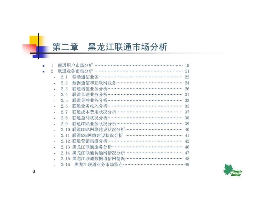 2017年中国联通黑龙江分公司经营分析报告_第3页