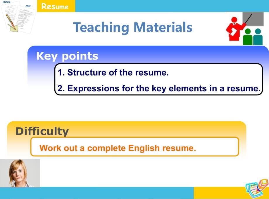 resume说课课件--广州市财经职业学校_第5页