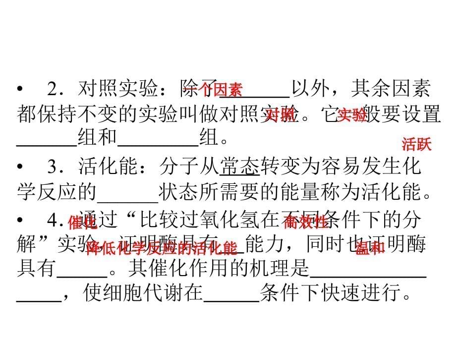 2014届高考生物一轮指导幻灯片3.1酶-必修1_第5页