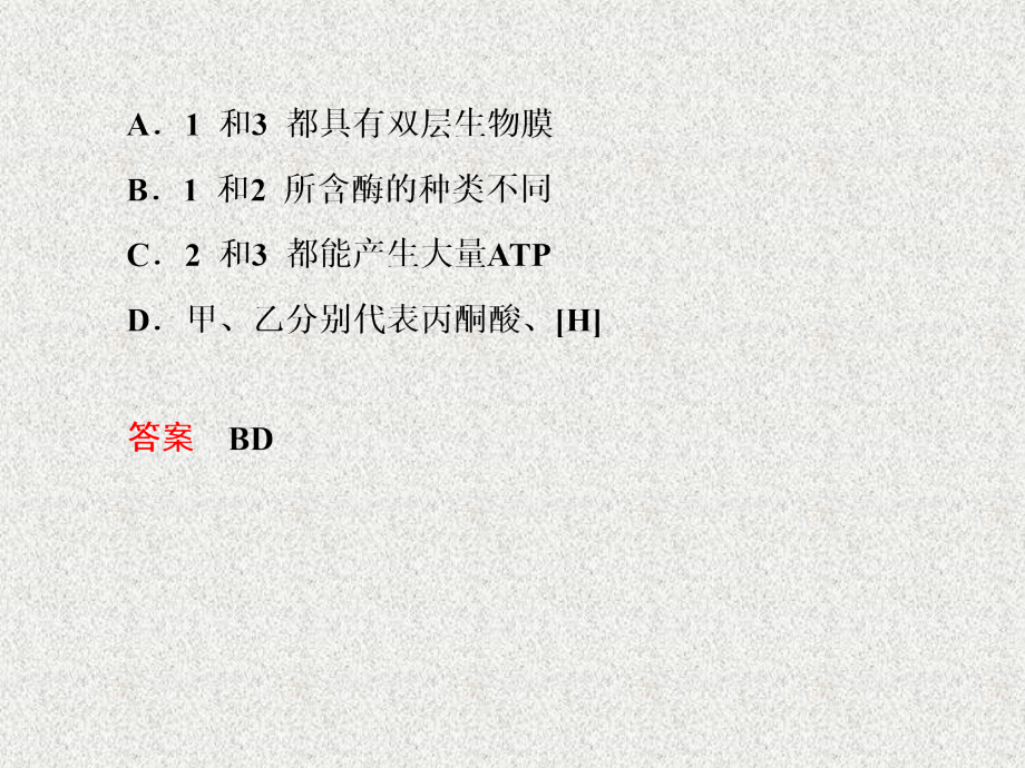 2014届生物一轮总复习幻灯片(人教版)：1-3-2atp的主要来源——细胞呼吸_第4页