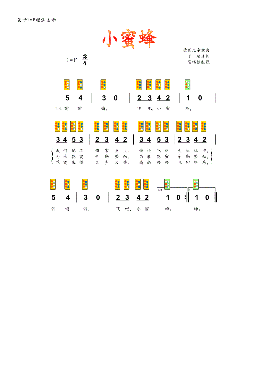 全能歌唱之五线谱简谱课件小乐器指法图示_笛子 人音社二年级下册_第2页
