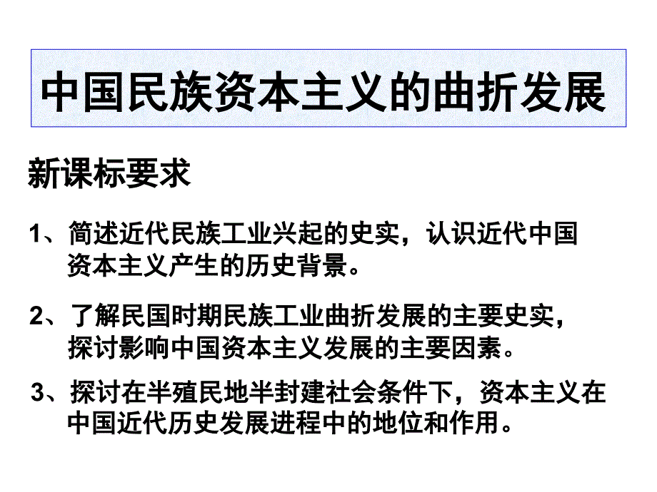 历史②必修3.10《中国民族资本主义的曲折发展》ppt幻灯片_第2页