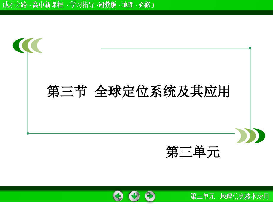 (湘教版)高中地理必修三：：3.3《全球定位系统及其应用》ppt幻灯片_第3页