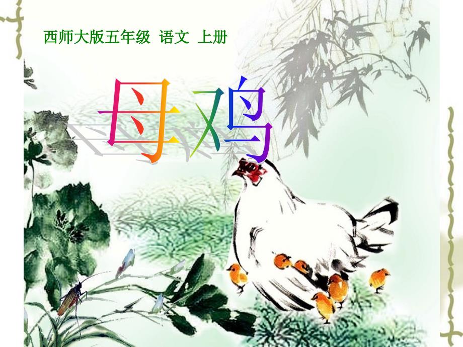 9《母鸡》课件_第1页