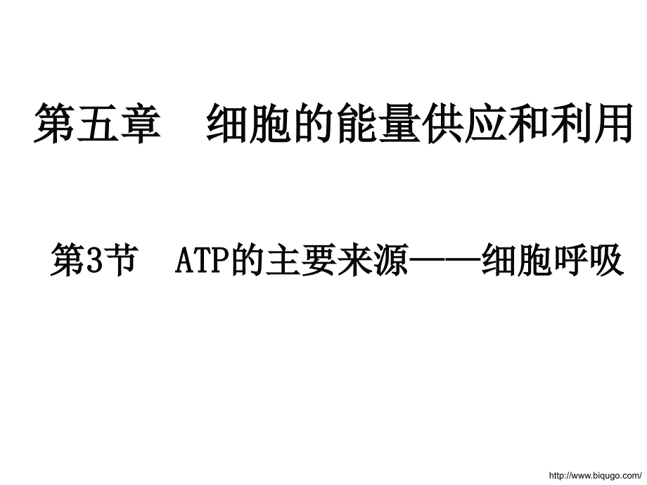 atp的主要来源细胞呼吸生物幻灯片_第1页