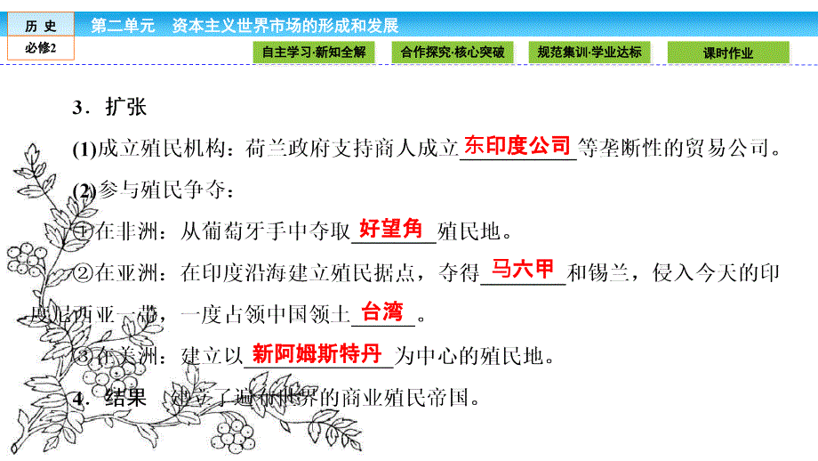 2016-2017学年(人教版)高中历史必修2幻灯片：第二单元-资本主义世界市场的形成和发展2.6_第4页