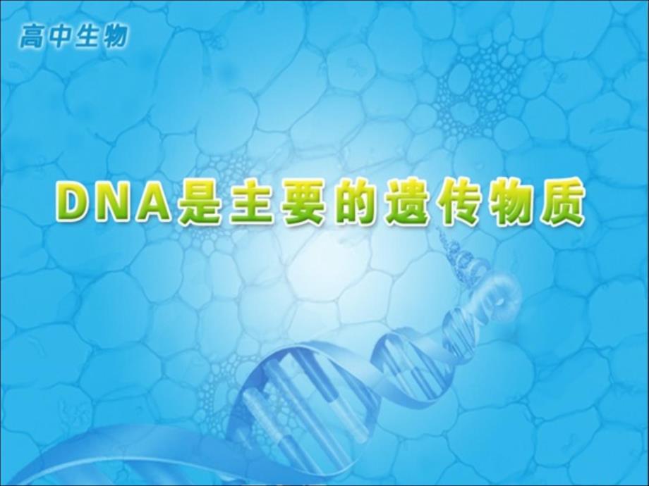 《dna是主要的遗传物质》参考幻灯片1_第1页