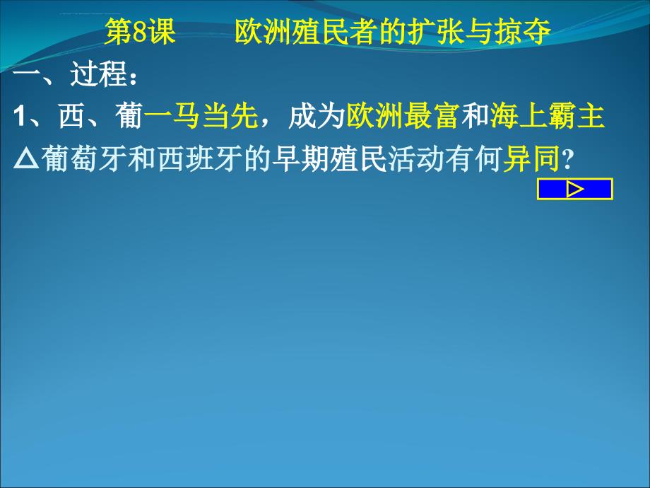 《欧洲殖民者的扩张与掠夺》幻灯片（岳麓版必修2）_第3页