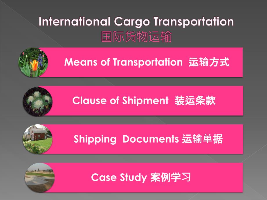 chapter3 国际货物运输 国际贸易实务双语教程（课件ppt）_第2页
