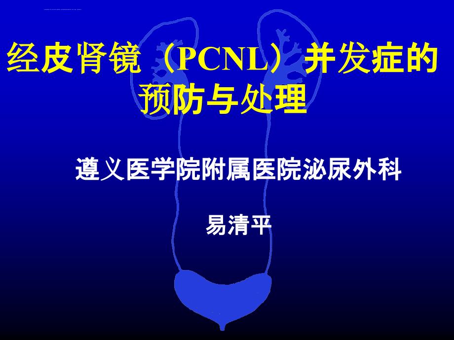 经皮肾镜取石术的并发症防治课件_第1页