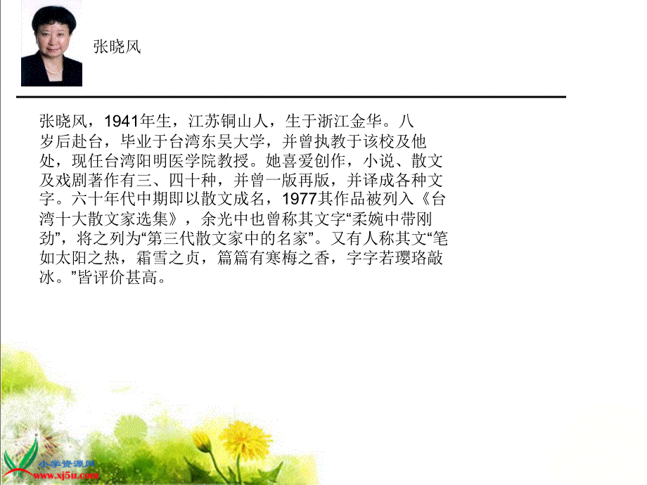 [优化]北师大版五年级语文上册《我喜欢》ppt教学课件_第3页