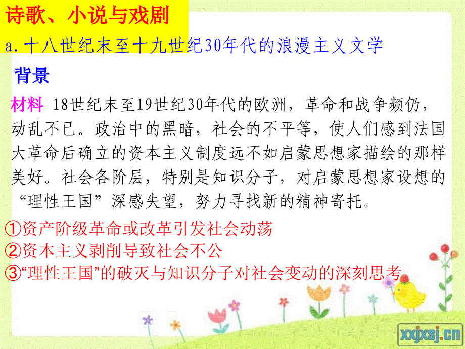 ppt-课标要求：1.了解19世纪以来文学的主要成就,认识其产生的..._第4页