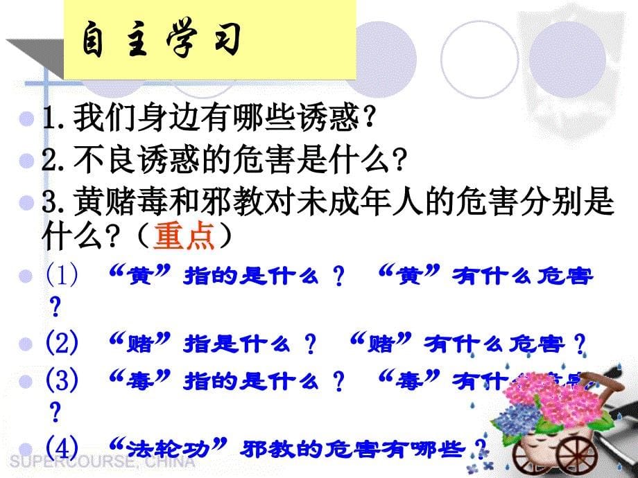 [初中政治]zz福建省仙游县郊尾沙溪中学七年级政治《对不良诱惑说不》课件_第5页