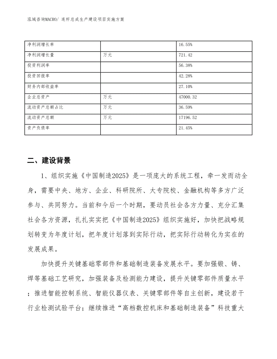 连杆总成生产建设项目实施方案(总投资21744.60万元)_第3页