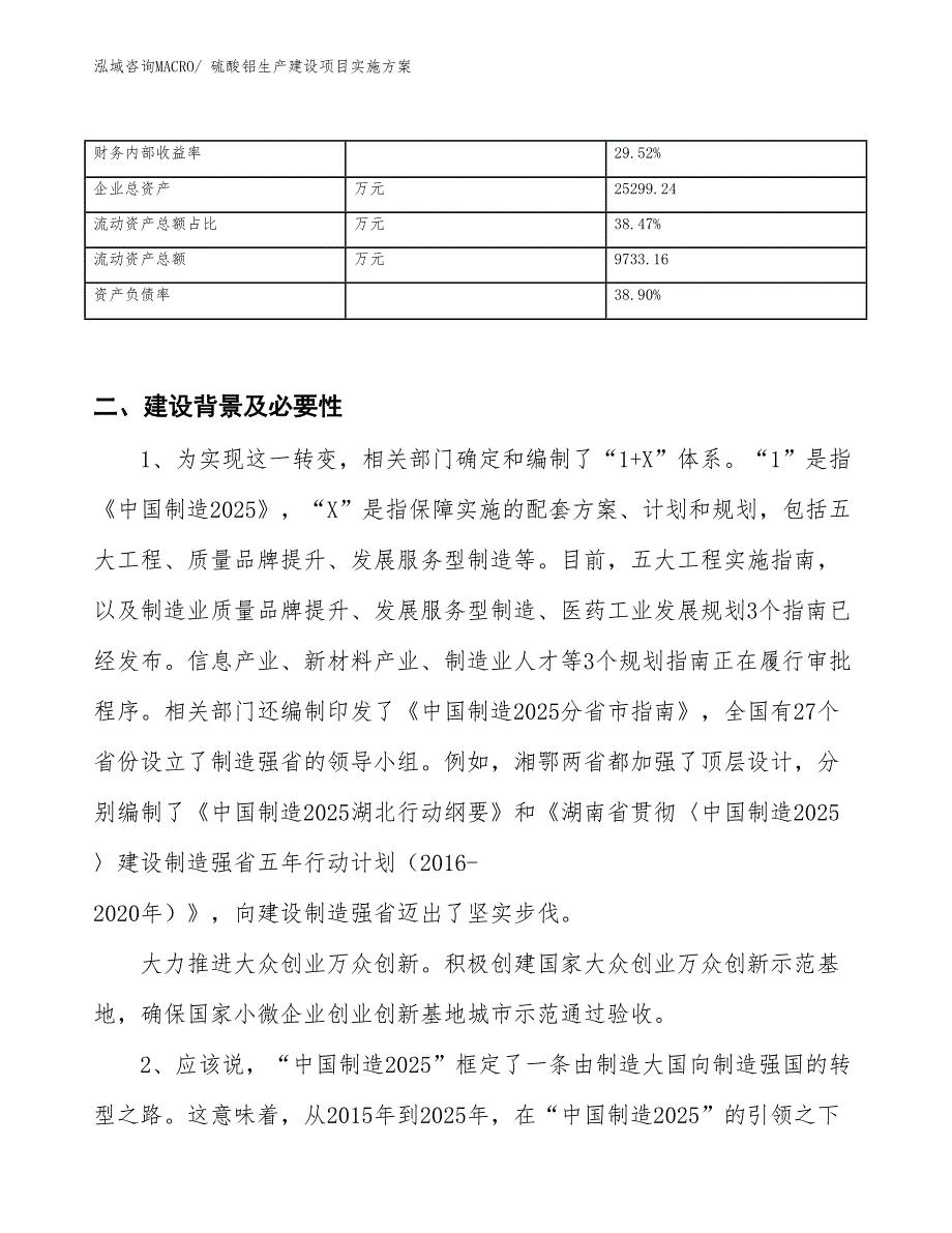 硫酸铝生产建设项目实施方案(总投资16511.08万元)_第3页