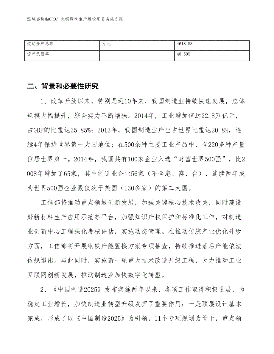 火锅调料生产建设项目实施方案(总投资6804.99万元)_第3页