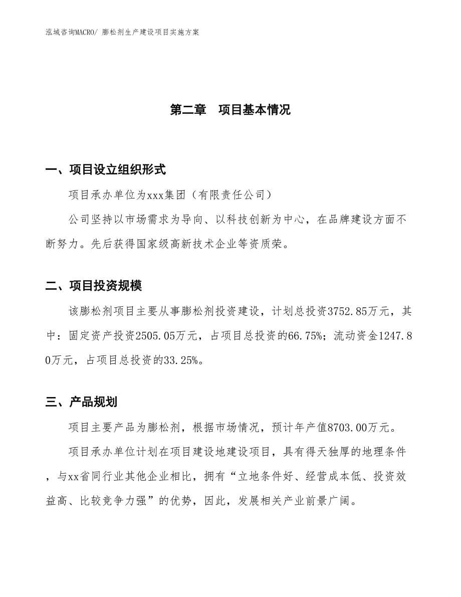 膨松剂生产建设项目实施方案(总投资3752.85万元)_第5页