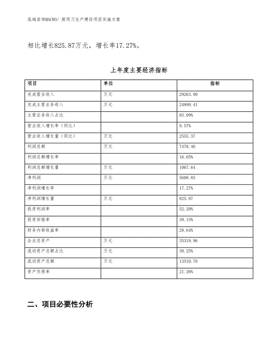 厨用刀生产建设项目实施方案(总投资16913.59万元)_第2页