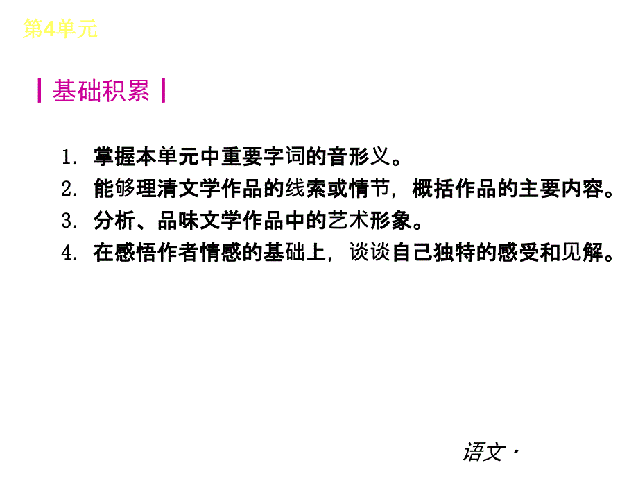 苏教版九年级语文上册【第4单元】同步复习ppt课件_第2页