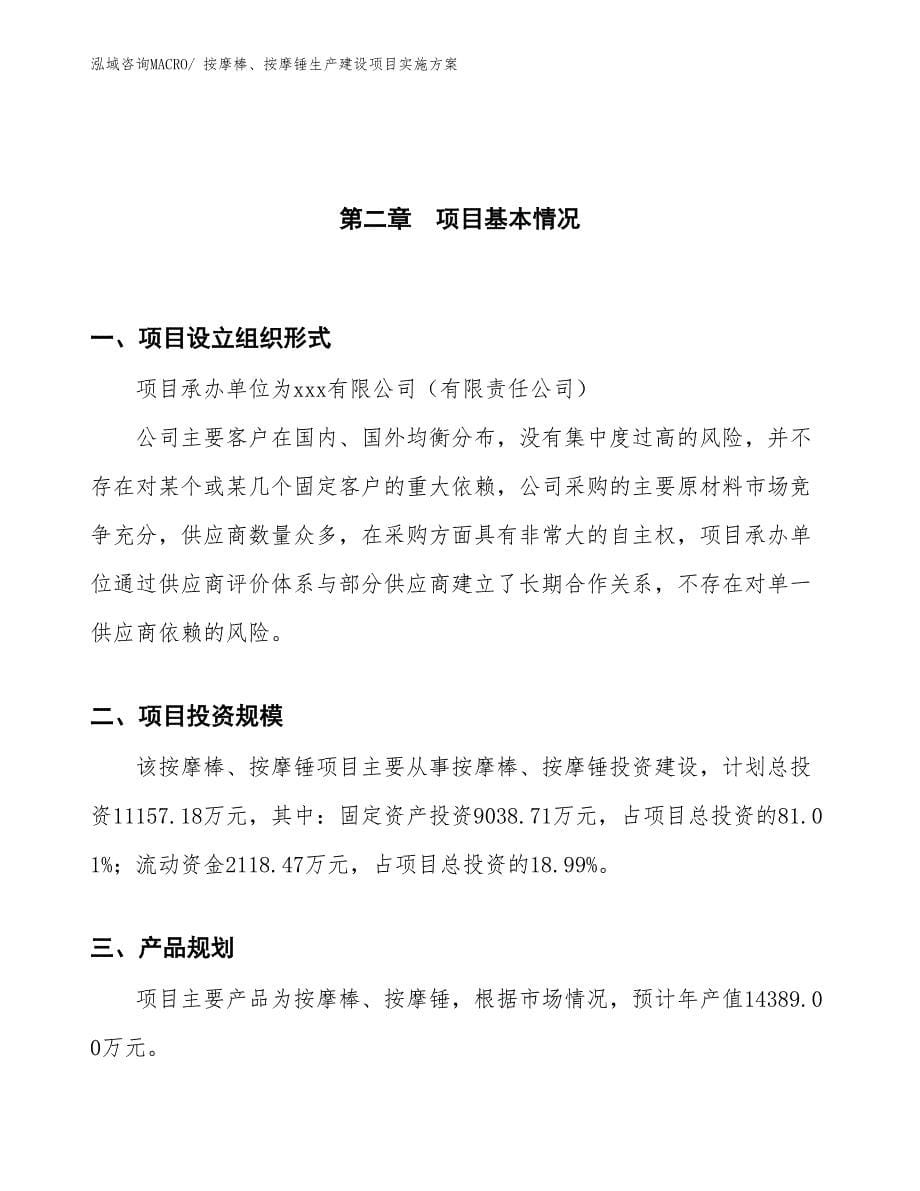 按摩棒、按摩锤生产建设项目实施方案(总投资11157.18万元)_第5页