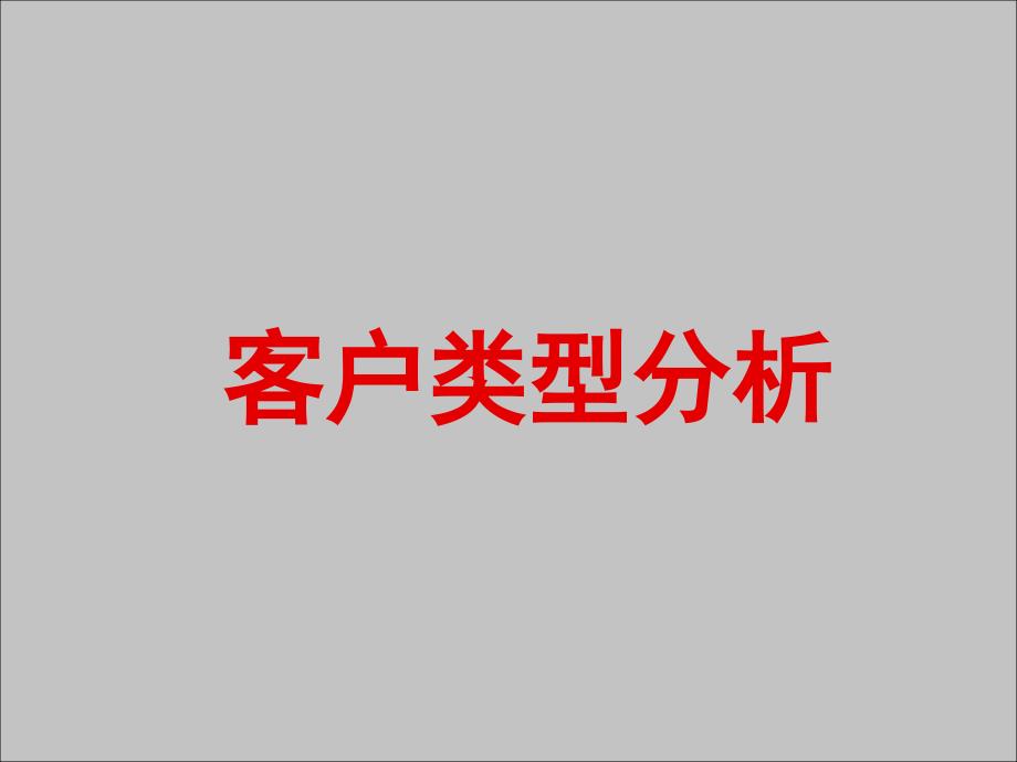 房地产销售培训——客户类型分析课件_第1页