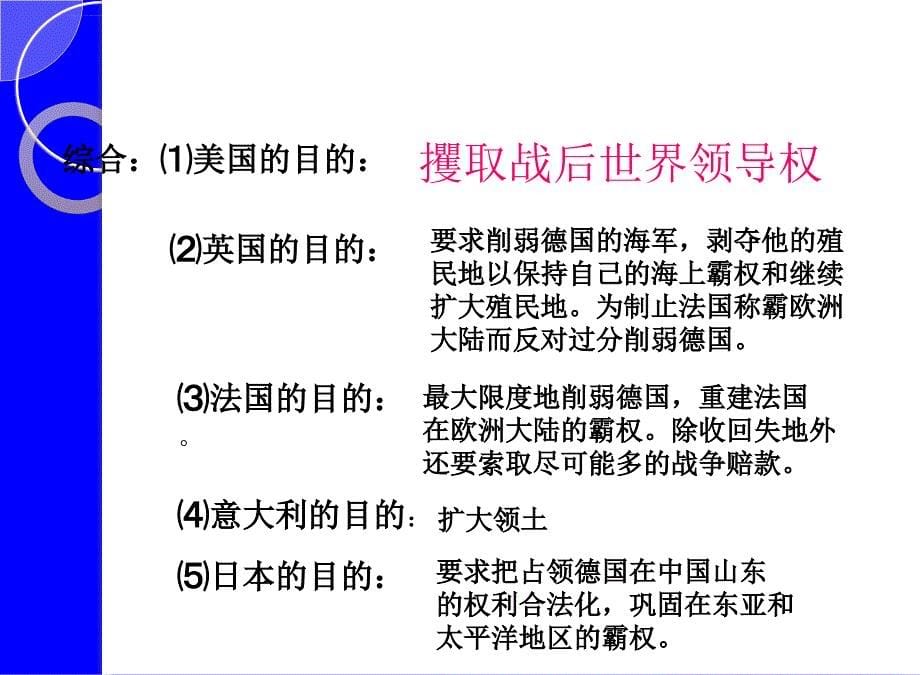 历史：2.1《“凡尔赛—华盛顿体系”的建立》幻灯片(人教大纲版)_第5页