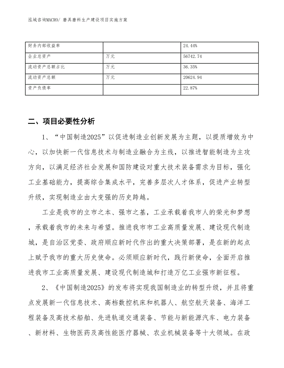 磨具磨料生产建设项目实施方案(总投资23006.78万元)_第3页