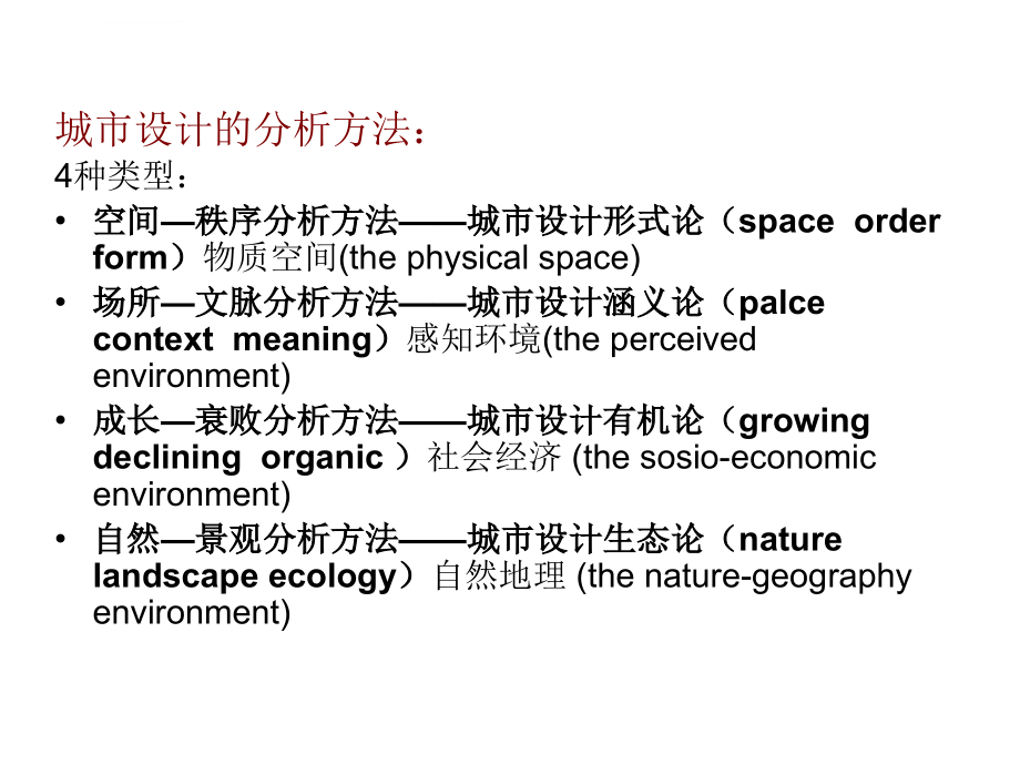 城市设计分析方法课件_第1页