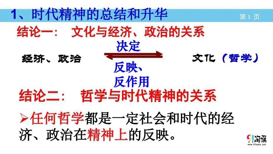 真正的哲学都是自己时代的精神上的精华（讲练结合）（幻灯片1）_第5页