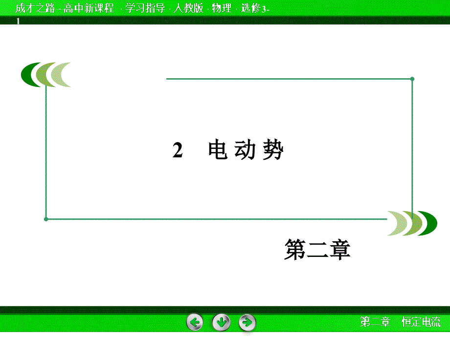 (人教版)选修3-1物理：2.2《电动势》ppt幻灯片_第3页