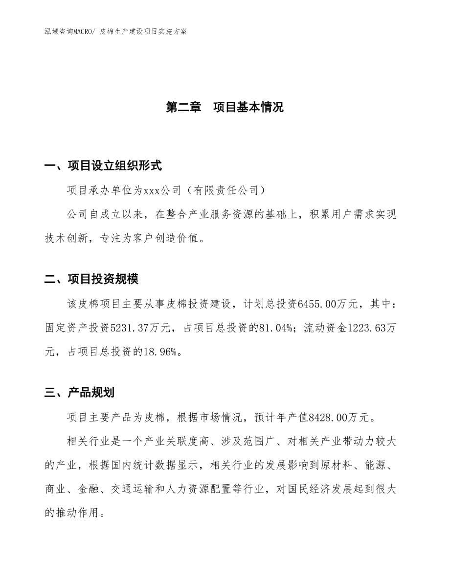 皮棉生产建设项目实施方案(总投资6455.00万元)_第5页