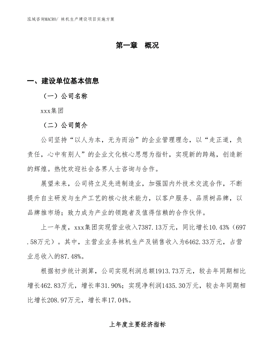 袜机生产建设项目实施方案(总投资9965.72万元)_第1页