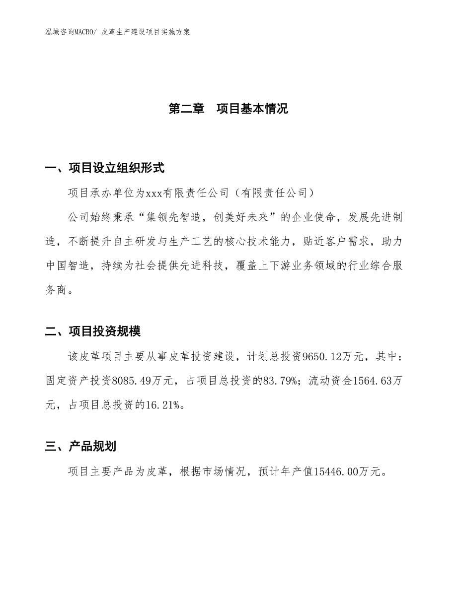 皮革生产建设项目实施方案(总投资9650.12万元)_第5页