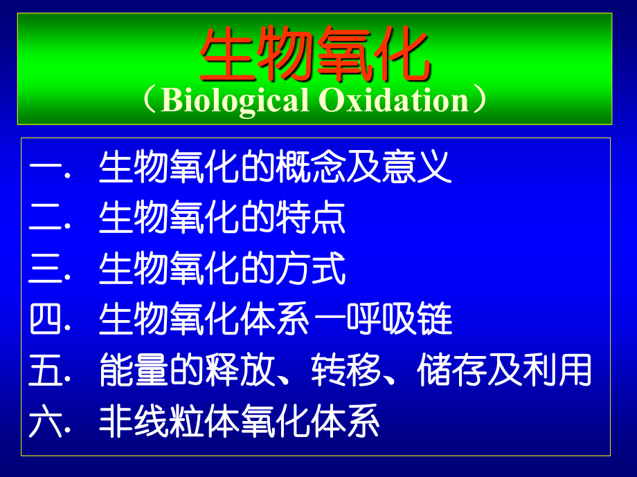 复旦大学生化幻灯片生物氧化2_第2页