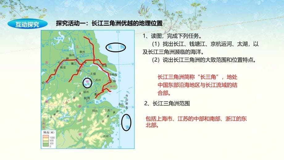 湘教版八年级地理下册7.4《长江三角洲区域的内外联系》教学课件_第5页