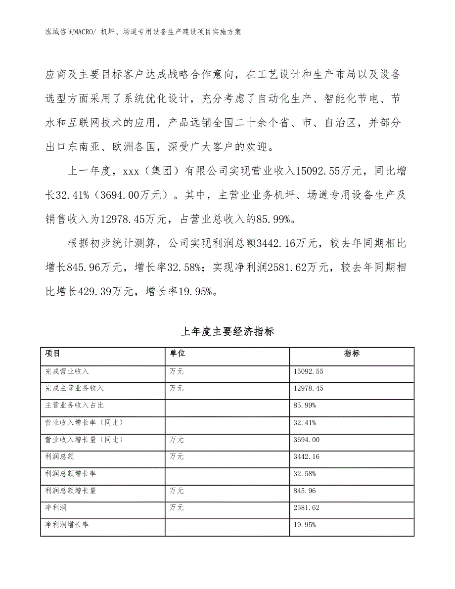 机坪、场道专用设备生产建设项目实施方案(总投资8095.70万元)_第2页