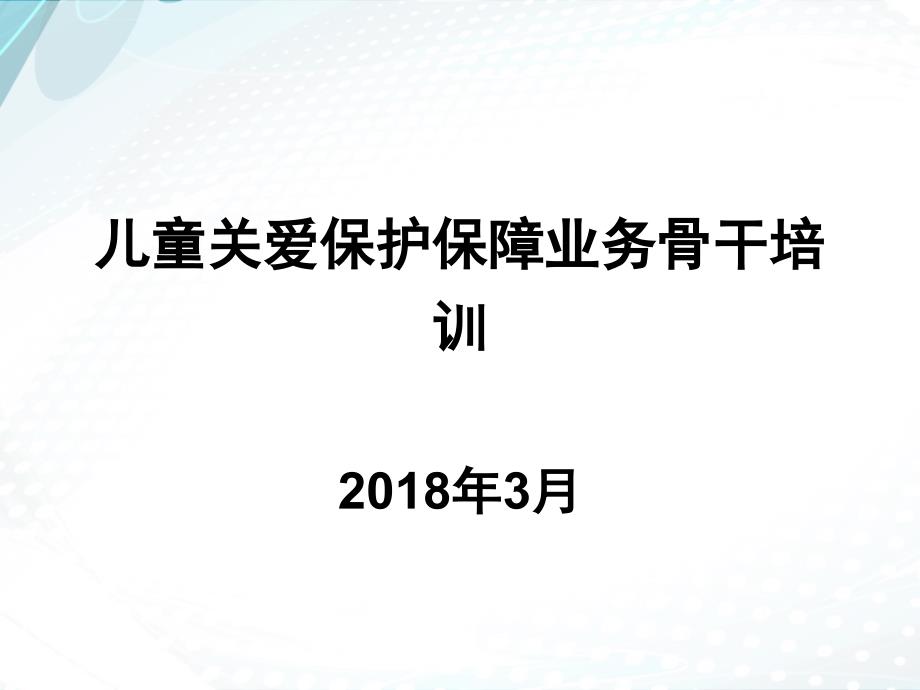 儿童督导员儿童主任业务培训_第1页