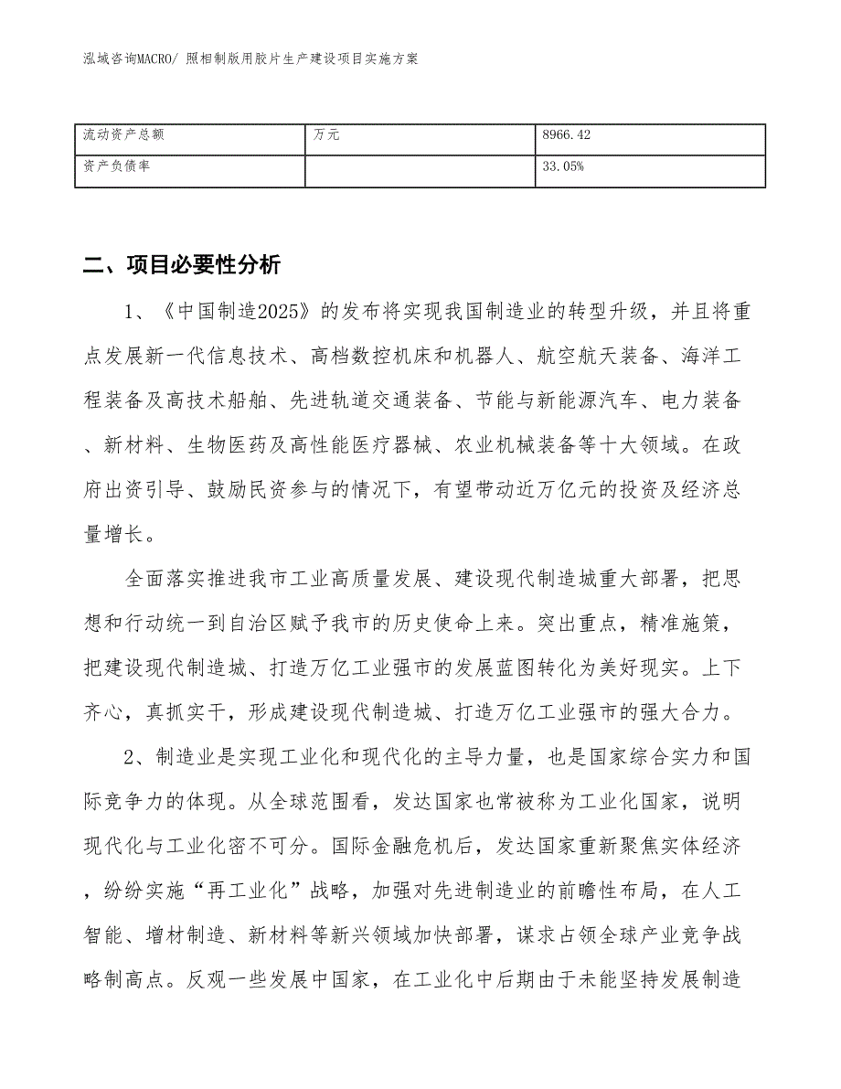 照相制版用胶片生产建设项目实施方案(总投资16445.17万元)_第3页