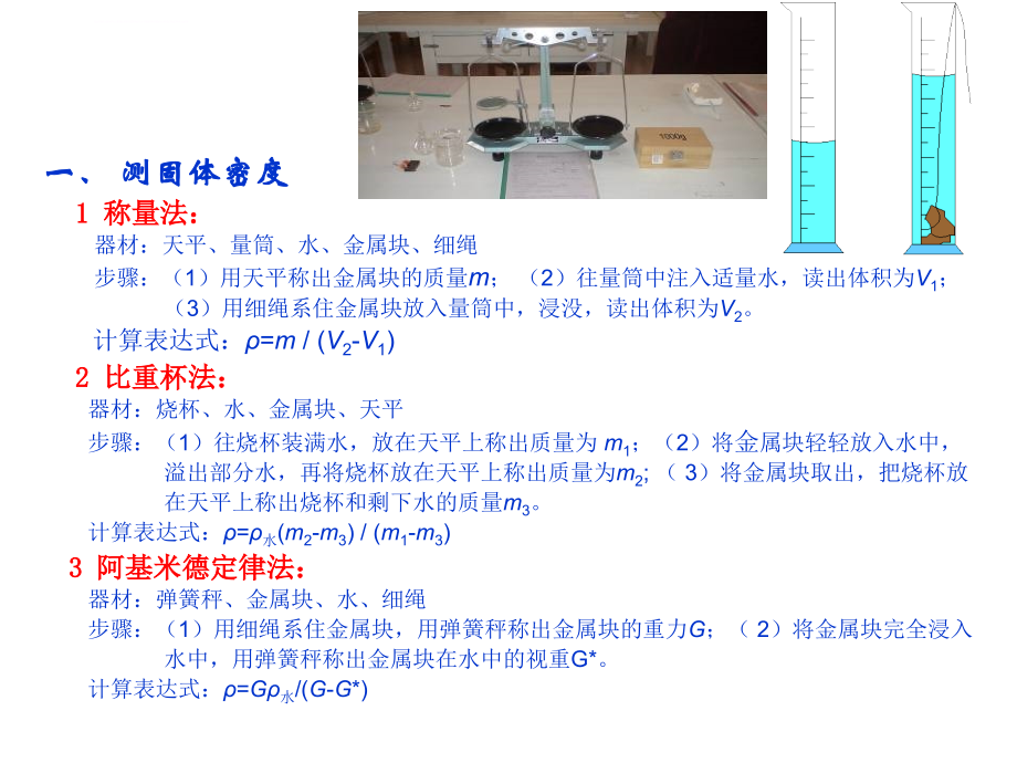 流体密度、温度测量-力学基础实验幻灯片-中国科技大学-09_第3页