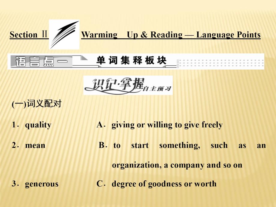 2018-2019版英语新学案同步人教必修一全国通用版课件：Unit+5+Section+Ⅱ　Warming+Up +Reading+—+Languag_第1页