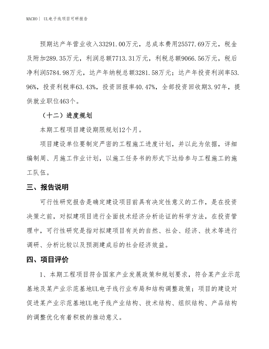 UL电子线项目可研报告_第4页