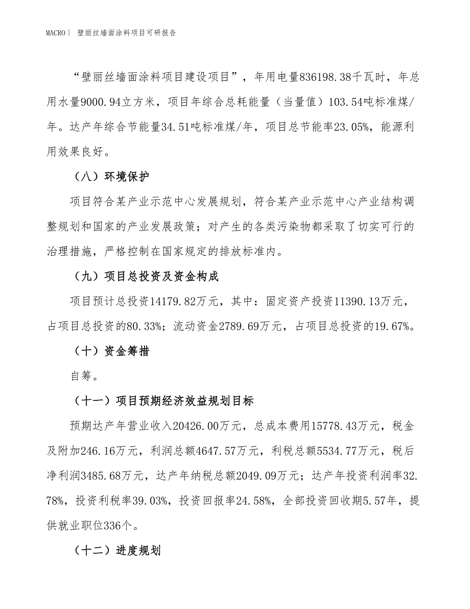 壁丽丝墙面涂料项目可研报告_第3页