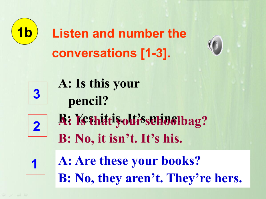 《Unit 3 Is this your pencil？》单元课件（公开课）_第4页