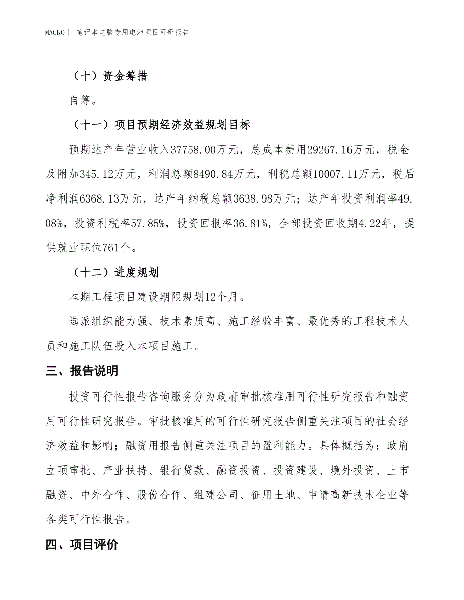 笔记本电脑专用电池项目可研报告_第4页