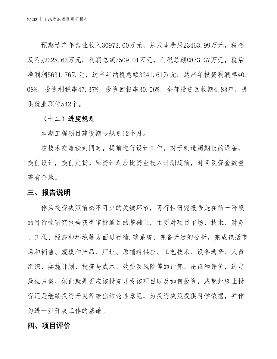 EVA发泡项目可研报告_第4页