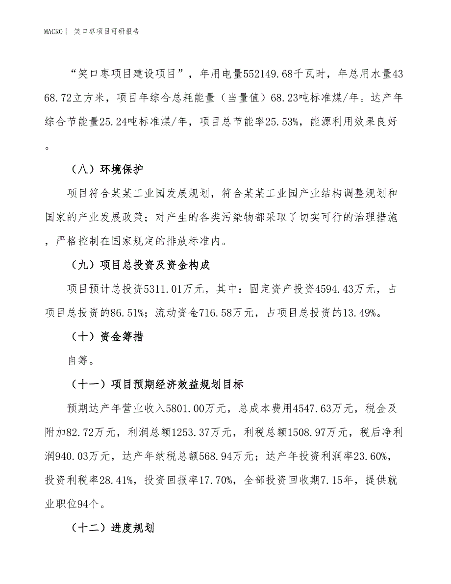 笑口枣项目可研报告_第3页